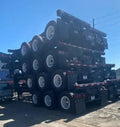 20 foot tri axle chassis trailers rear view.webp