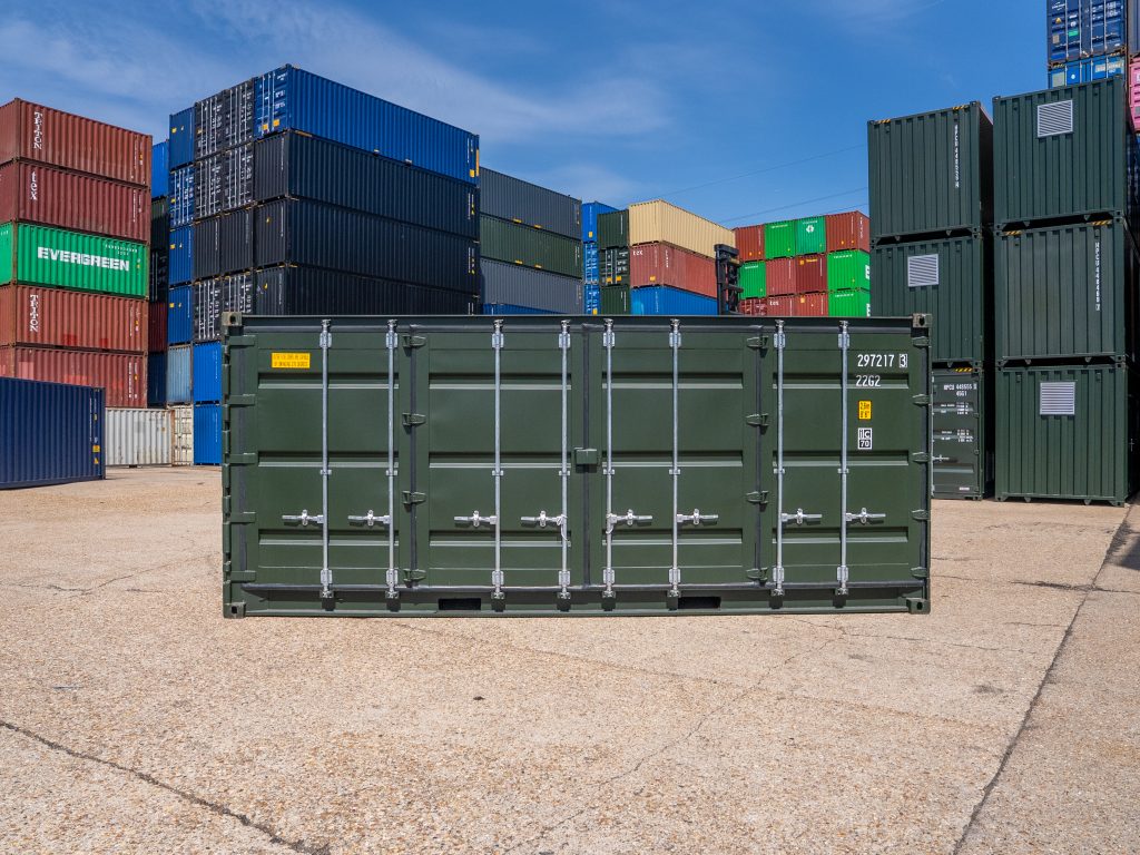 20-foot open side container