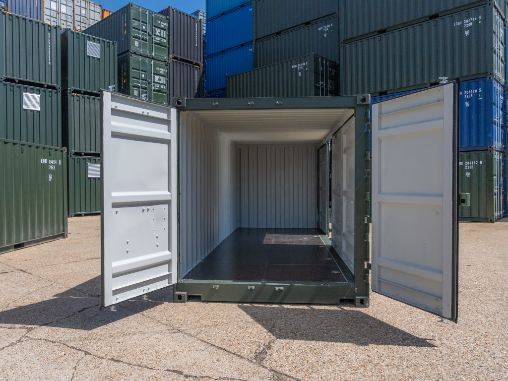 20-foot open side container