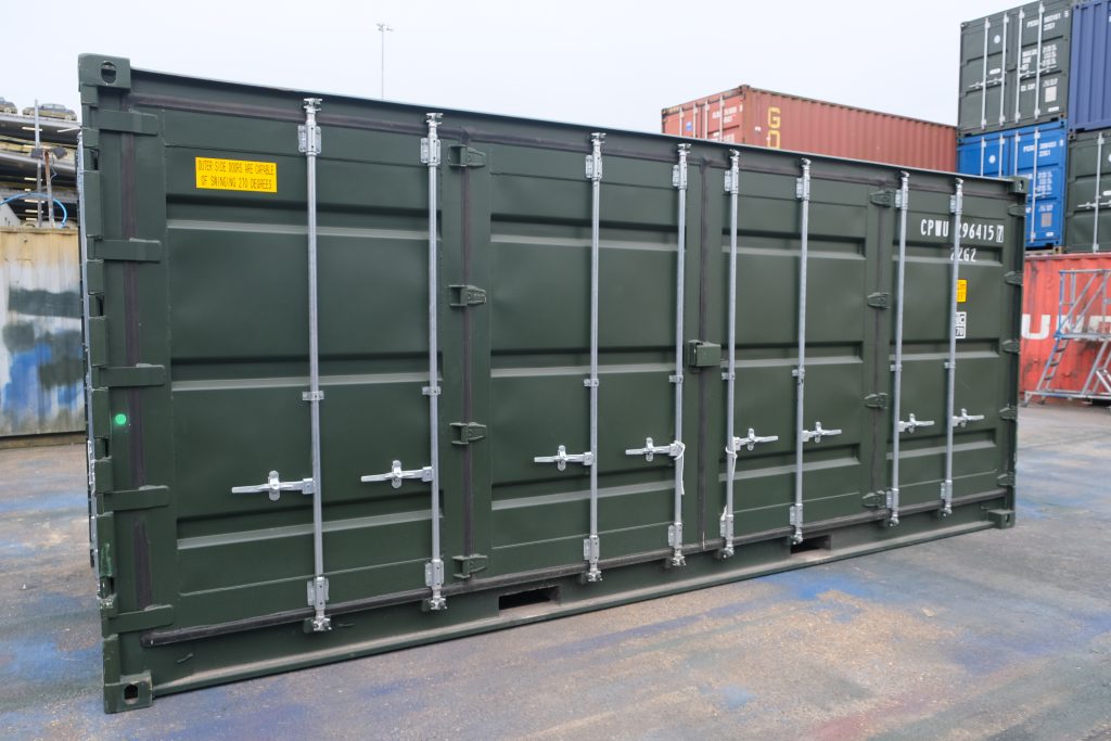 20-foot open side container