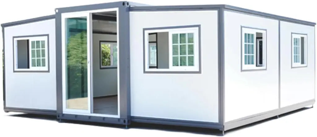 Modern extendable prefabricated house 5.5 x 6 m with wardrobe, exquisite and modern design, for living and working