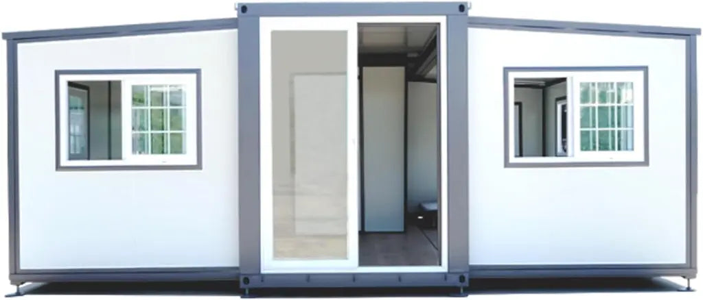 Modern extendable prefabricated house 5.5 x 6 m with wardrobe, exquisite and modern design, for living and working