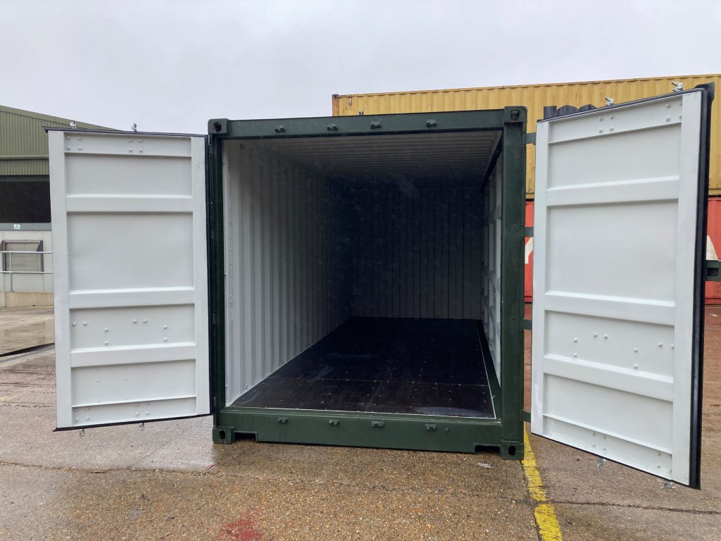 20-foot open side container