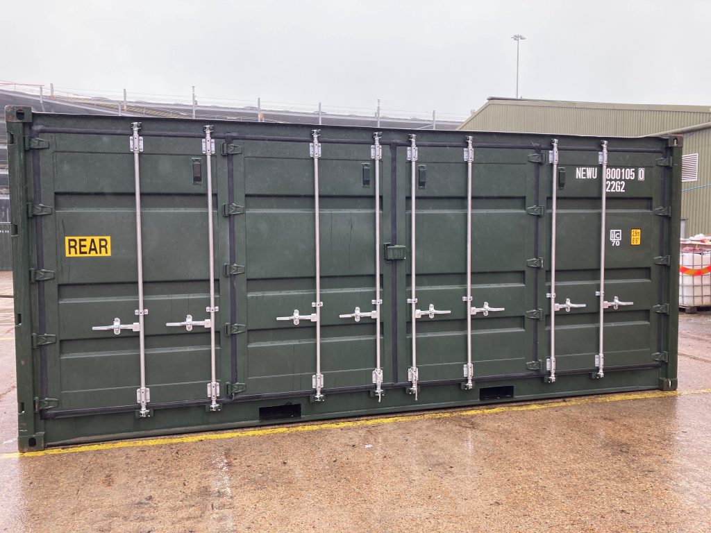 20-foot open side container