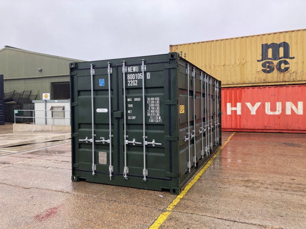 20-foot open side container