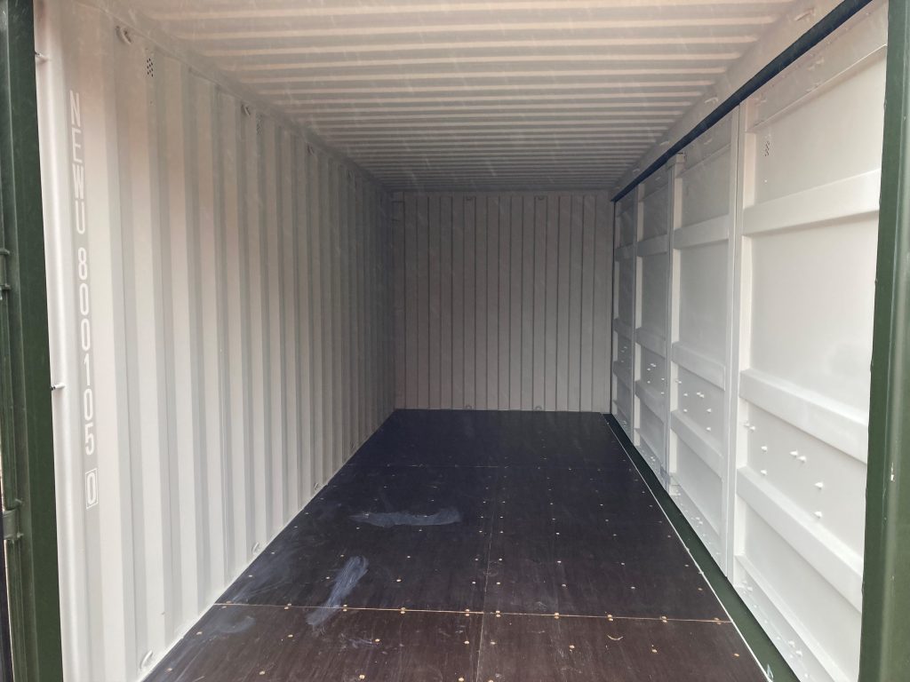 20-foot open side container