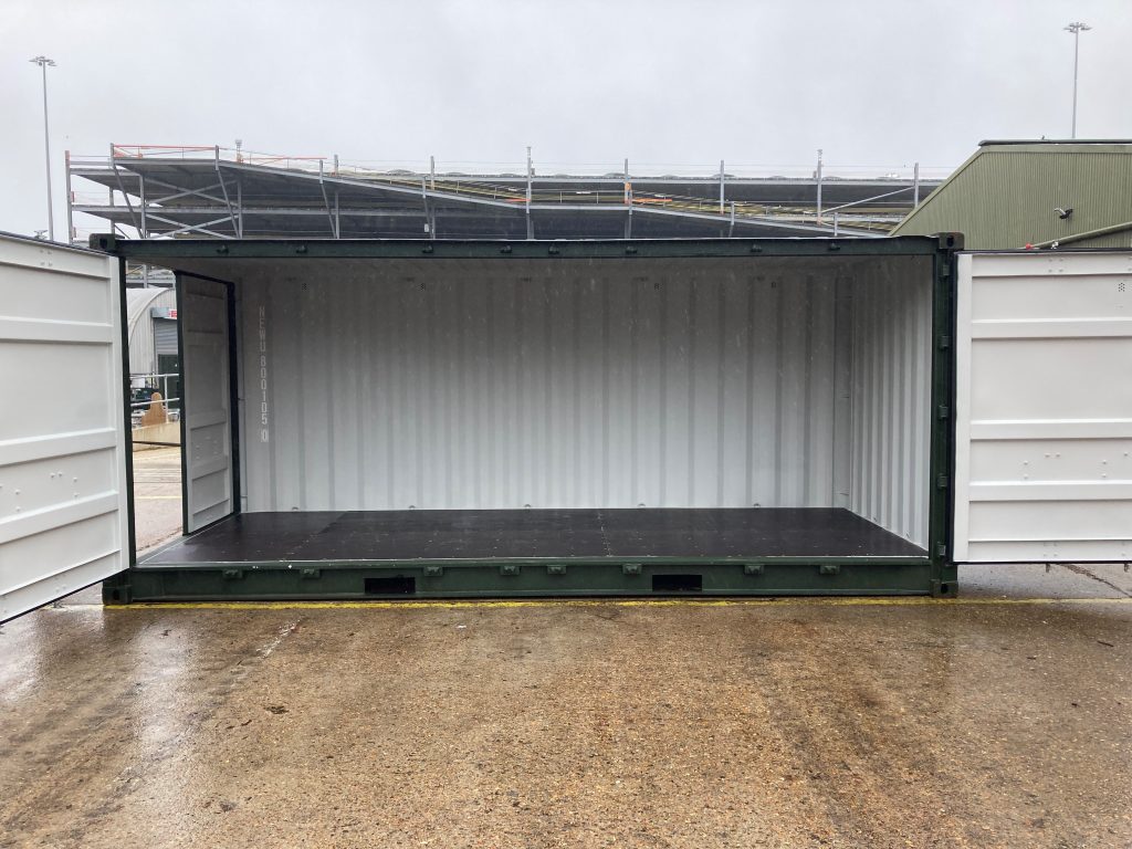 20-foot open side container